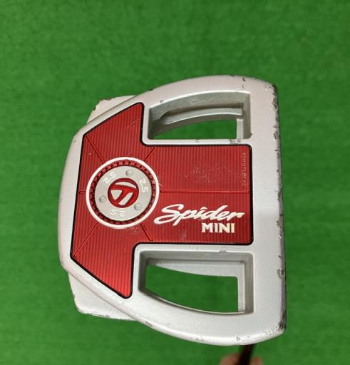 【中古】 仕立て屋御手伝いさん Spider MINI DIAMOND SILVER 33in パター PT スチール写真 (フレックス余分の物) メンズ 成人男性用 右利き 右用 D序列付ける ゴルフ野球クラブ ゴルフ-クラブ