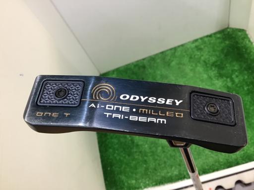 【中古】 オデッセイ Ai-ONE・MILLED TRI-BEAM ONE T 34インチ パター PT STROKE LAB 90 スチール (フレックスその他) メンズ 男性用 右利き 右用 Dランク ゴルフクラブ