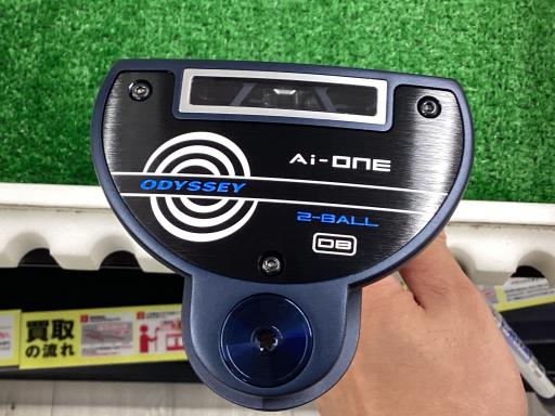 【中古】 オデッセイ Ai-ONE 2-BALL DB 34インチ パター PT STROKE LAB 90 スチール (フレックスその他) メンズ 男性用 右利き 右用 Bランク ゴルフクラブ