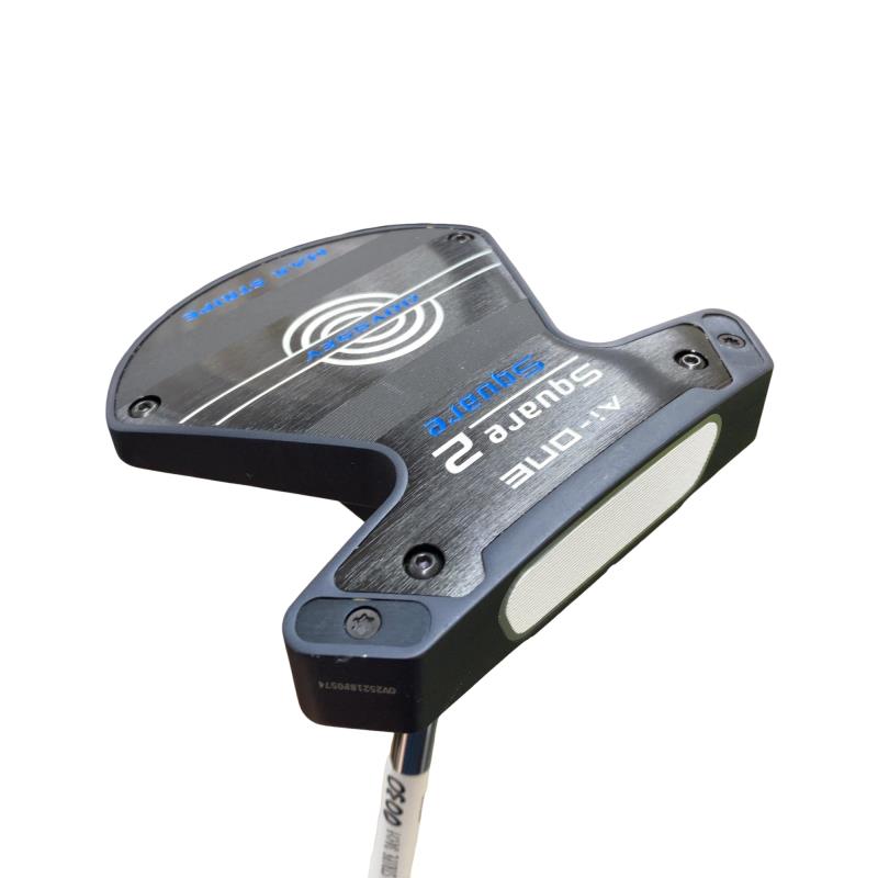 【中古】 オデッセイ Ai-ONE SQUARE 2 SQUARE MAX STRIPE 34in パター PT STROKE LAB 90 スチール写真 (フレックス余分の物) メンズ 成人男性用 右利き 右用 C位置づける ゴルフ野球クラブ
