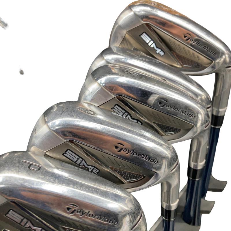 【中古】 テーラーメイド SIM2 MAX 5S アイアンセット IR TENSEI BLUE TM60(SIM2 IR) (フレックスR) メンズ 男性用 右利き 右用 Cランク ゴルフクラブ