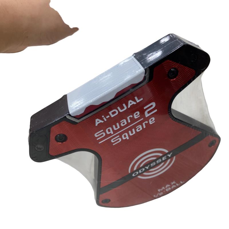 【中古】 オデッセイ Ai-DUAL SQUARE 2 SQUARE MAX 1/2-BALL 34in パター PT STROKE LAB 120 スチール写真 (フレックス余分の物) メンズ 成人男性用 右利き 右用 A価値づける ゴルフ野球クラブ