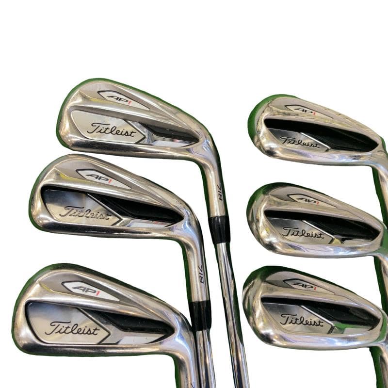 【中古】 タイトリスト Titleist AP1 718 6S アイアンセット IR 純正特注シャフト (フレックスS) メンズ 男性用 右利き 右用 Cランク ゴルフクラブ