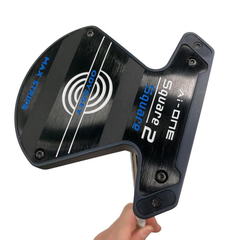 【中古】 オデッセイ Ai-ONE SQUARE 2 SQUARE MAX STRIPE 34in パター PT STROKE LAB 90 スチール写真 (フレックス余分の物) メンズ 成人男性用 右利き 右用 B位置づける ゴルフ野球クラブ