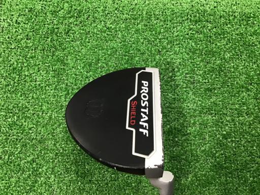 【中古】 ウィルソン PROSTAFF SHIELD 34in(FAT) パター PT スチール写真 (フレックス余分の物) メンズ 成人男性用 右利き 右用 C序列付ける ゴルフ野球クラブ