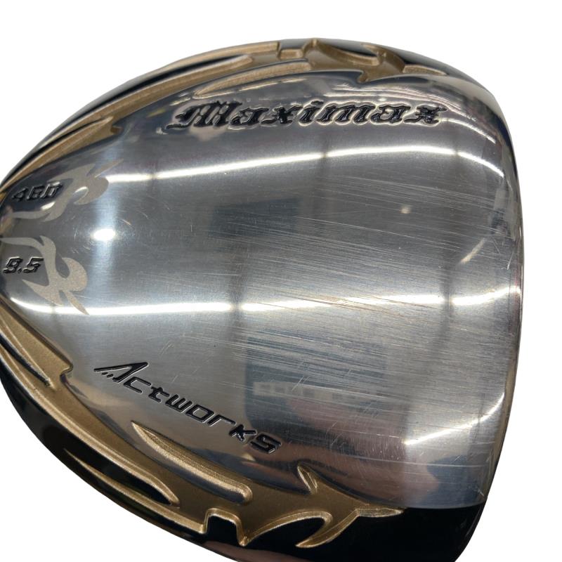 【中古】 ワークスゴルフ Actworks MAXIMAX 9.5° ドライバー DR WORKTEC V-SPEC α-III (フレックスS) メンズ 男性用 右利き 右用 Cランク ゴルフクラブ