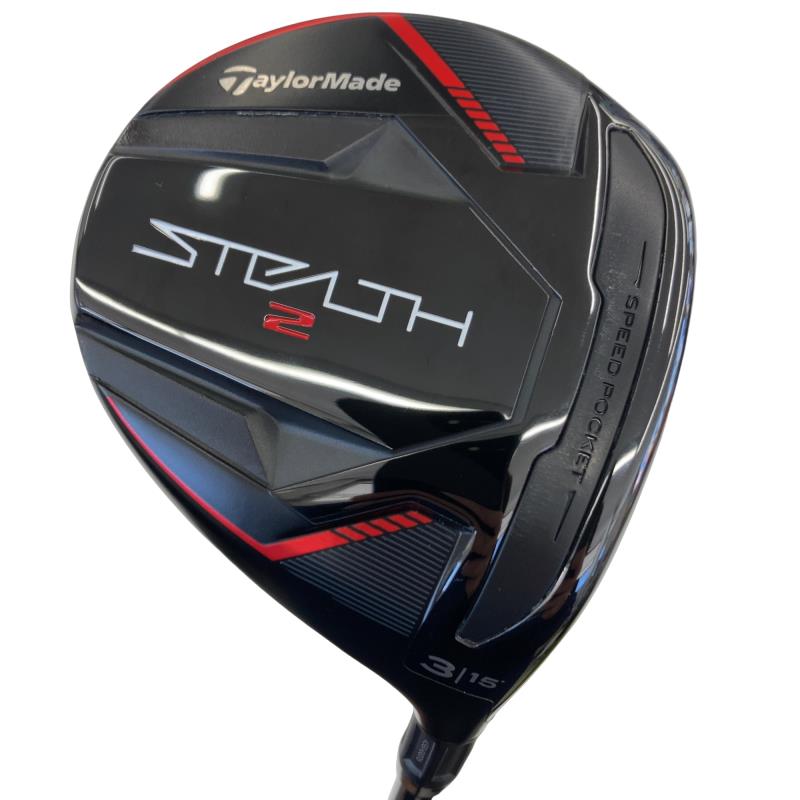 【中古】 テーラーメイド STEALTH2 3W フェアウェイウッド FW TENSEI RED TM50(STEALTH FW) (フレックスS) メンズ 男性用 右利き 右用 Bランク ゴルフクラブ