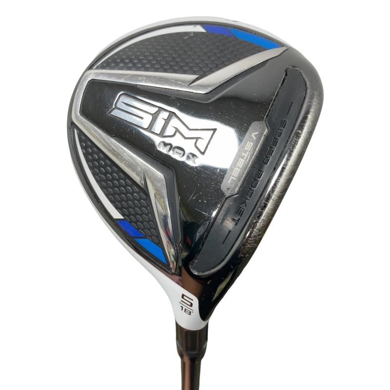【中古】 テーラーメイド SIM MAX 5W フェアウェイウッド FW TENSEI BLUE TM50(FW) (フレックスS) メンズ 男性用 右利き 右用 Cランク ゴルフクラブ