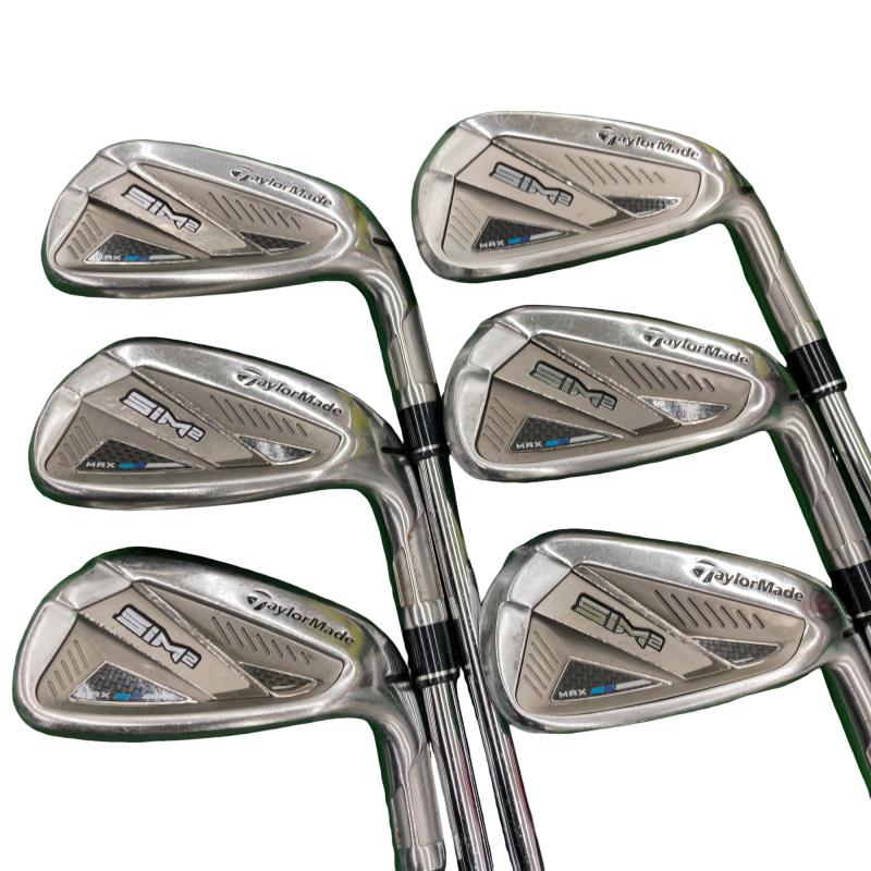【中古】 仕立て屋お手伝いさん SIM2 MAX  7S アイアン書き割り IR KBS MAX MT85 JP (フレックスS) メンズ 成人男性用 右利き 右用 D序列付ける ゴルフ野球クラブ