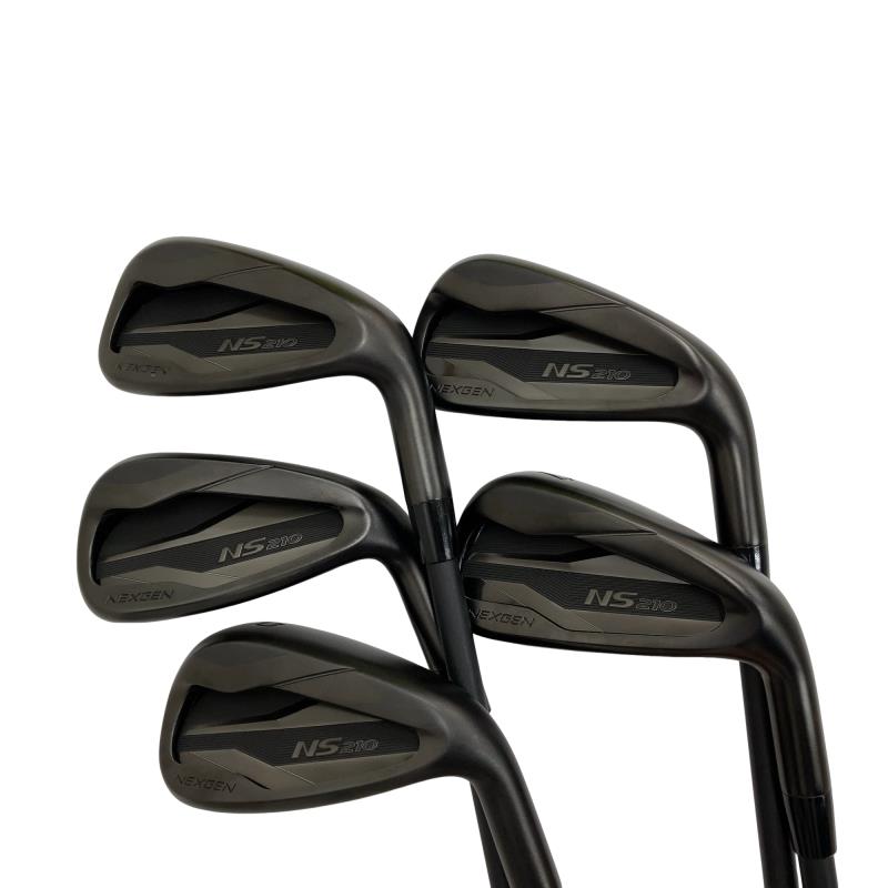 【中古】 ゴルフパートナー NEXGEN NS210 BLACK LIMITED 5S アイアンセット IR EI-F NS210-I(MATTE BLACK) (フレックスその他) メンズ 男性用 右利き 右用 Bランク ゴルフクラブ