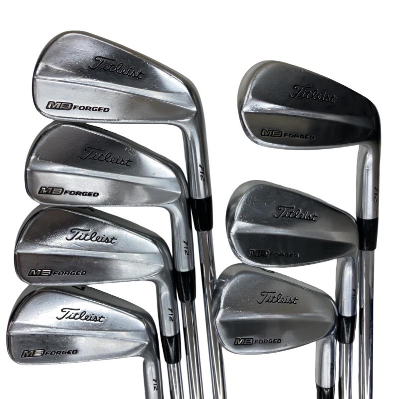 【中古】 タイトリスト Titleist MB 712 8S アイアン仕掛ける IR Dynamic Gold (フレックスS) メンズ 成人男性用 右利き 右用 C価値づける ゴルフ野球クラブ