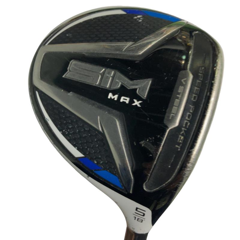 【中古】 テーラーメイド SIM MAX 5W フェアウェイウッド FW TENSEI BLUE TM50(FW) (フレックスSR) メンズ 男性用 右利き 右用 Cランク ゴルフクラブ