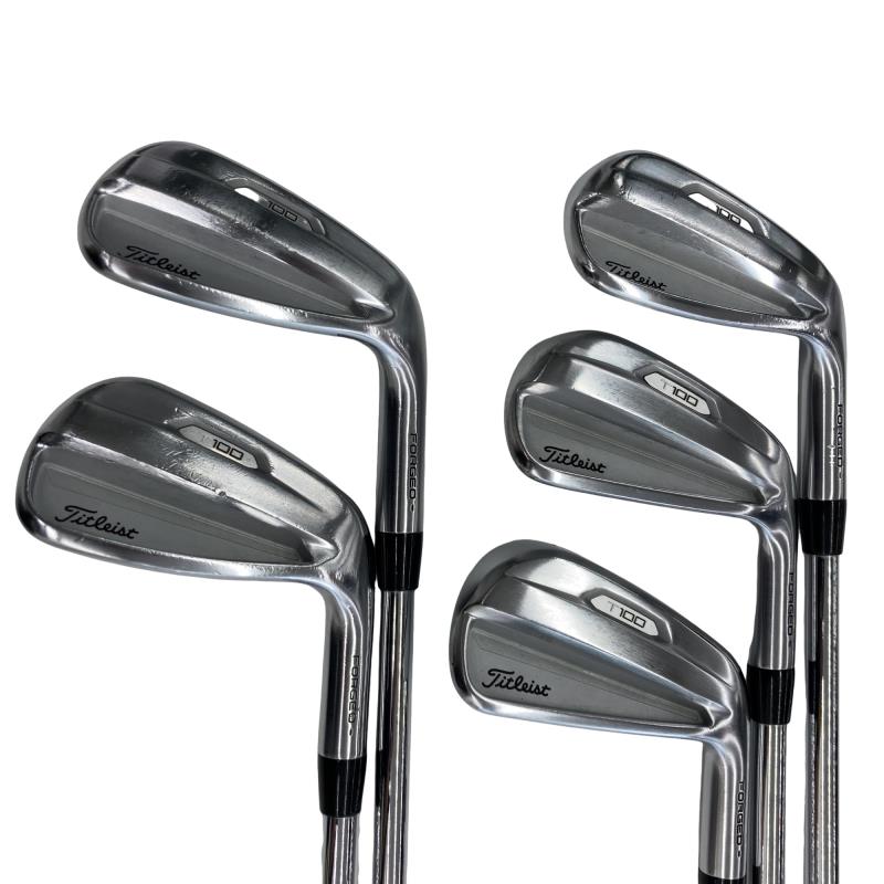 【中古】 タイトリスト Titleist T100(2021) 5S アイアン書き割り IR 完全無欠特注立て坑 (フレックスS) メンズ 成人男性用 右利き 右用 C序列付ける ゴルフ野球クラブ