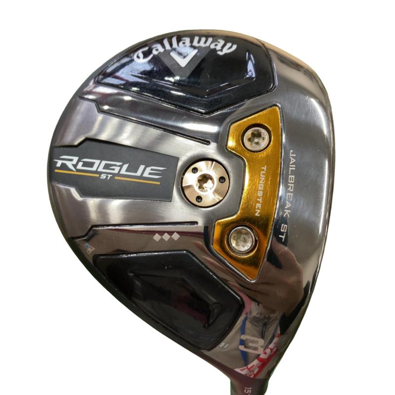 【中古】 キャロウェイ ROGUE ST ◆◆◆ 3W フェアウェイウッド FW リシャフト (フレックスその他) メンズ 男性用 右利き 右用 Cランク ゴルフクラブ