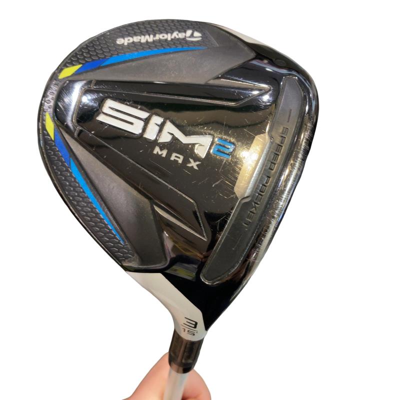 【中古】 テーラーメイド SIM2 MAX 3W フェアウェイウッド FW Tour AD HD-6 (フレックスS) メンズ 男性用 右利き 右用 Cランク ゴルフクラブ