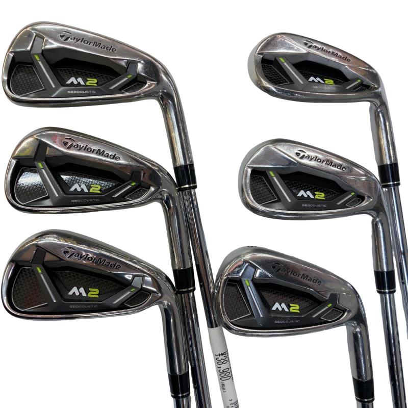 【中古】 テーラーメイド M2(2017)  6S USA アイアンセット IR RE-AX 88 HL STEEL (フレックスS) メンズ 男性用 右利き 右用 Cランク ゴルフクラブ