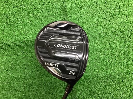 【中古】 マジェスティゴルフ(旧マルマン) MAJESTY CONQUEST BK 5W フェアウェイウッド FW 純然たる特注矢がら (フレックスSR) メンズ 成人男性用 右利き 右用 C位置づける ゴルフ野球クラブ