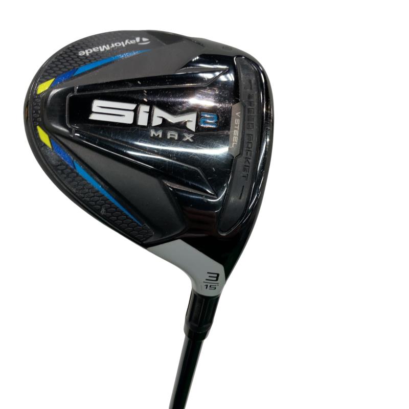 【中古】 テーラーメイド SIM2 MAX 3W フェアウェイウッド FW TENSEI BLUE TM50(SIM2 FW) (フレックスSR) メンズ 男性用 右利き 右用 Cランク ゴルフクラブ