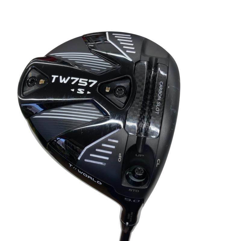 【中古】 本間ゴルフ TOUR WORLD TW757 S 9° ドライバー DR VIZARD for TW757(DR) (フレックスS) メンズ 男性用 右利き 右用 Cランク ゴルフクラブ