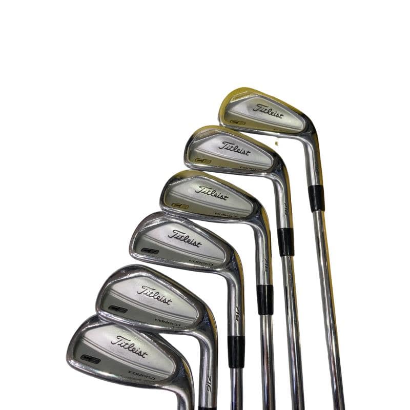 【中古】 タイトリスト Titleist CB 716 6S アイアン仕掛ける IR Dynamic Gold AMT (フレックスS) メンズ 成人男性用 右利き 右用 C価値づける ゴルフ野球クラブ