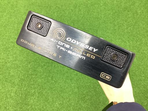 【中古】 オデッセイ Ai-ONE・MILLED TRI-BEAM DOUBLE WIDE T CS 34インチ パター PT STROKE LAB 90 スチール (フレックスその他) メンズ 男性用 右利き 右用 Bランク ゴルフクラブ