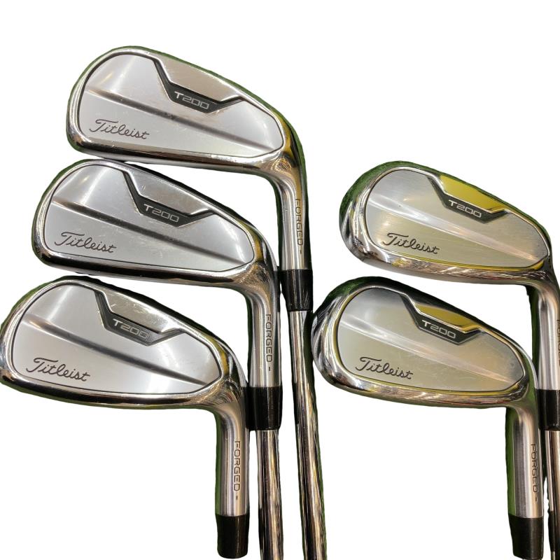 【中古】 タイトリスト Titleist T200(2021) 5S アイアンセット IR NS PRO 105T (フレックスS) メンズ 男性用 右利き 右用 Cランク ゴルフクラブ