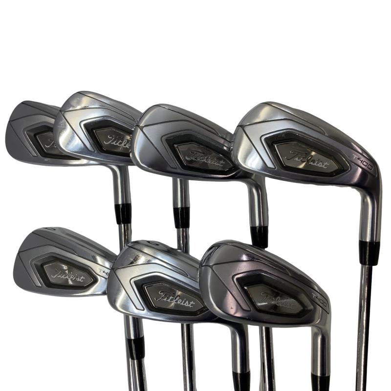 【中古】 タイトリスト Titleist T400 7S アイアン仕掛ける IR NS PRO ZELOS 7 (フレックスS) メンズ 成人男性用 右利き 右用 C価値づける ゴルフ野球クラブ