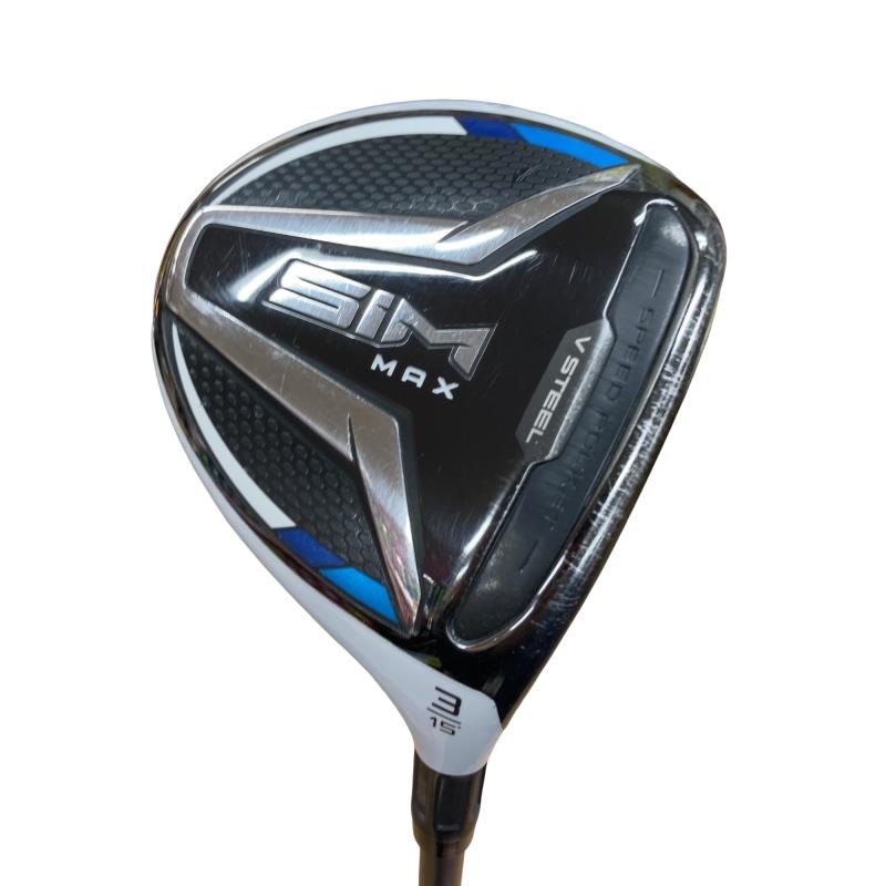 【中古】 テーラーメイド SIM MAX 3W フェアウェイウッド FW Tour AD XC-6 (フレックスS) メンズ 男性用 右利き 右用 Cランク ゴルフクラブ