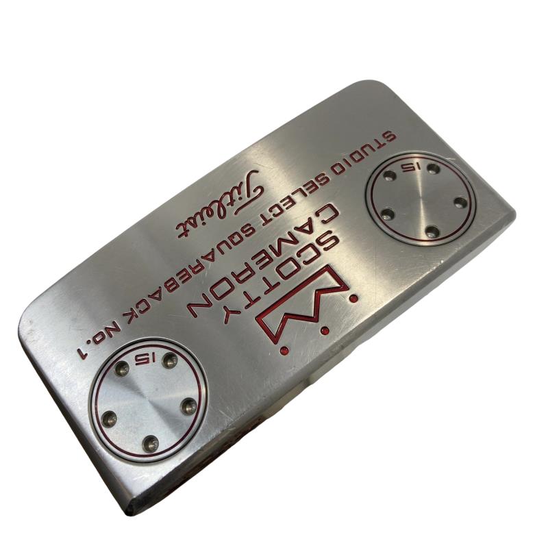 【中古】 タイトリスト SCOTTY CAMERON STUDIO SELECT SQUAREBACK 33インチ(15g) パター PT スチール (フレックスその他) メンズ 男性用 右利き 右用 Dランク ゴルフクラブ