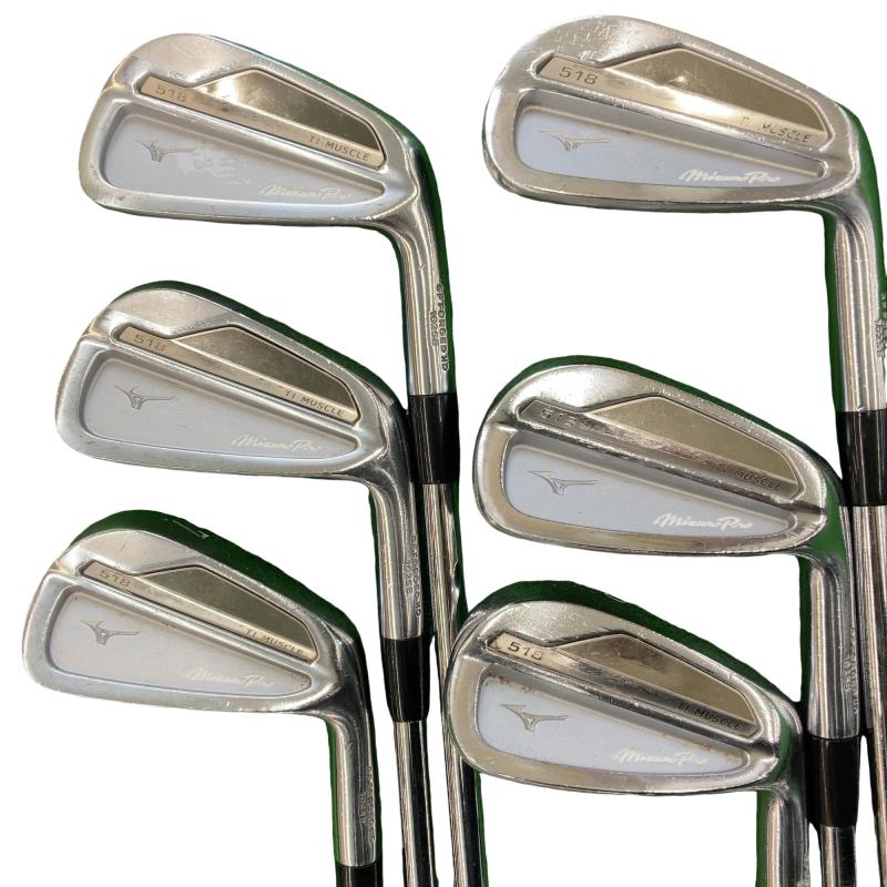【中古】 ミズノ Mizuno Pro 518 6S アイアンセット IR 純正特注シャフト (フレックスS) メンズ 男性用 右利き 右用 Cランク ゴルフクラブ｜ゴルフパートナー 中古クラブ店