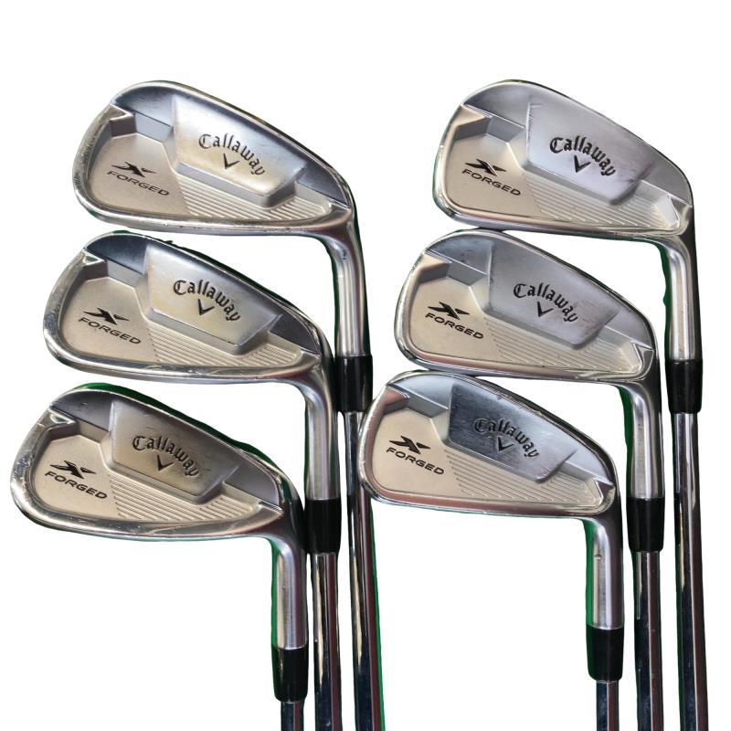 【中古】 キャロウェイ X FORGED STAR(2021) 6S アイアンセット IR 純正特注シャフト (フレックスS) メンズ 男性用 右利き 右用 Cランク ゴルフクラブ