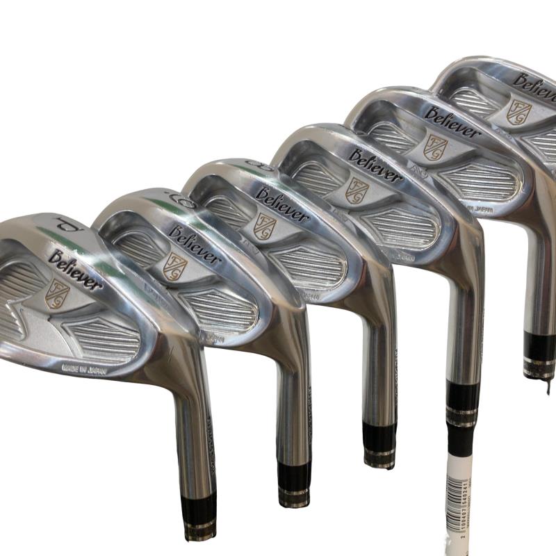 【中古】 藤本技工 FG-Believer 6S アイアンセット IR 純正特注シャフト (フレックスS) メンズ 男性用 右利き 右用 Cランク ゴルフクラブ|ゴルフパートナー 中古クラブ店