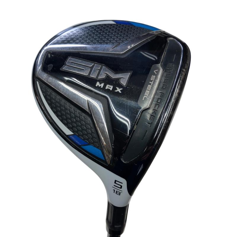 【中古】 テーラーメイド SIM MAX 5W フェアウェイウッド FW TENSEI BLUE TM50(FW) (フレックスR) メンズ 男性用 右利き 右用 Cランク ゴルフクラブ