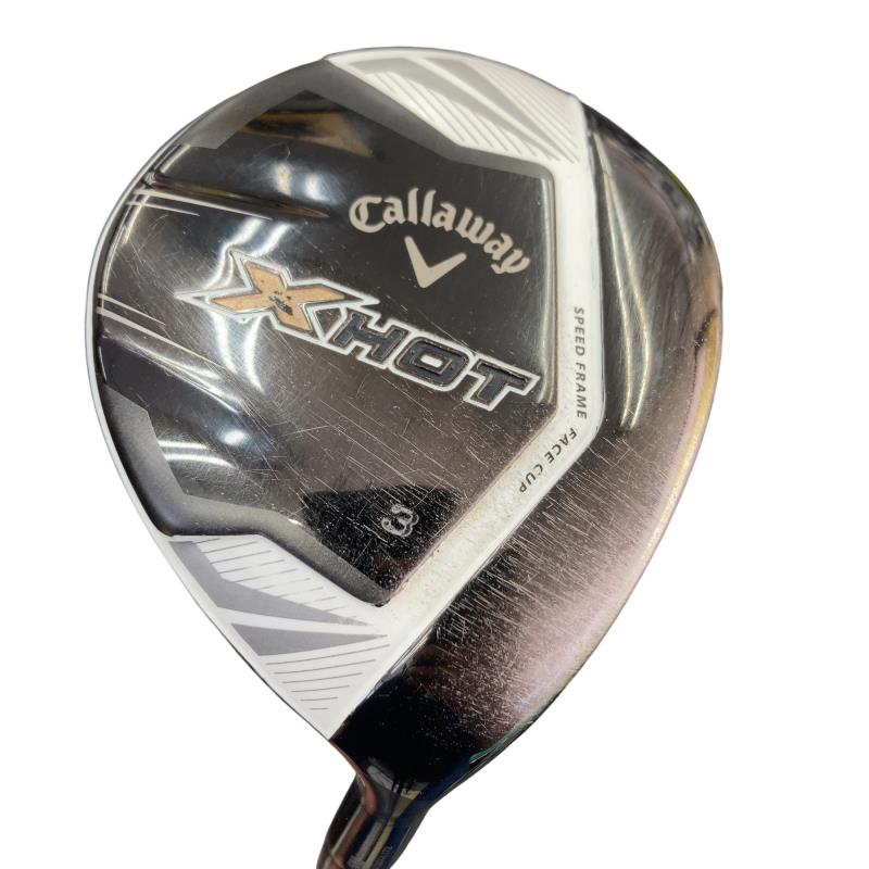 【中古】 キャロウェイ X HOT  3W フェアウェイウッド FW X HOT 55W(フェアウェイウッド) (フレックスSR) メンズ 成人男性用 右利き 右用 C位置づける ゴルフ野球クラブ
