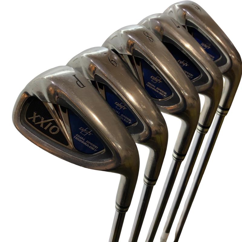 【中古】 ダンロップ XXIO(2014) 5S アイアンセット IR NS PRO 900GH D.S.T for XXIO (フレックスR) メンズ 男性用 右利き 右用 Cランク ゴルフクラブ