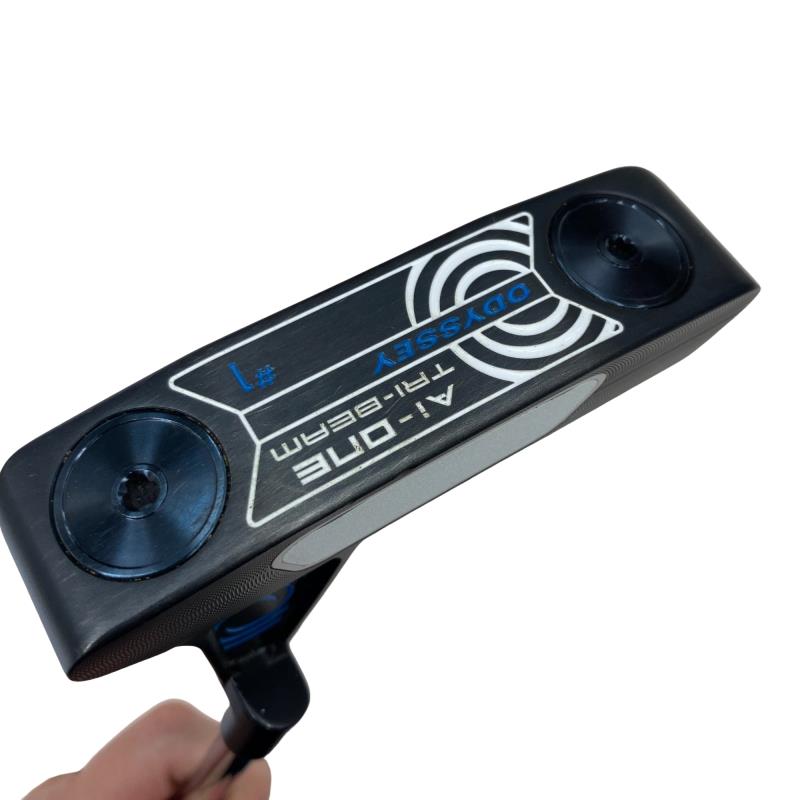 【中古】 オデッセイ Ai-ONE TRI-BEAM #1 34in パター PT STROKE LAB 90 スチール写真 (フレックス余分の物) メンズ 成人男性用 右利き 右用 C序列付ける ゴルフ野球クラブ