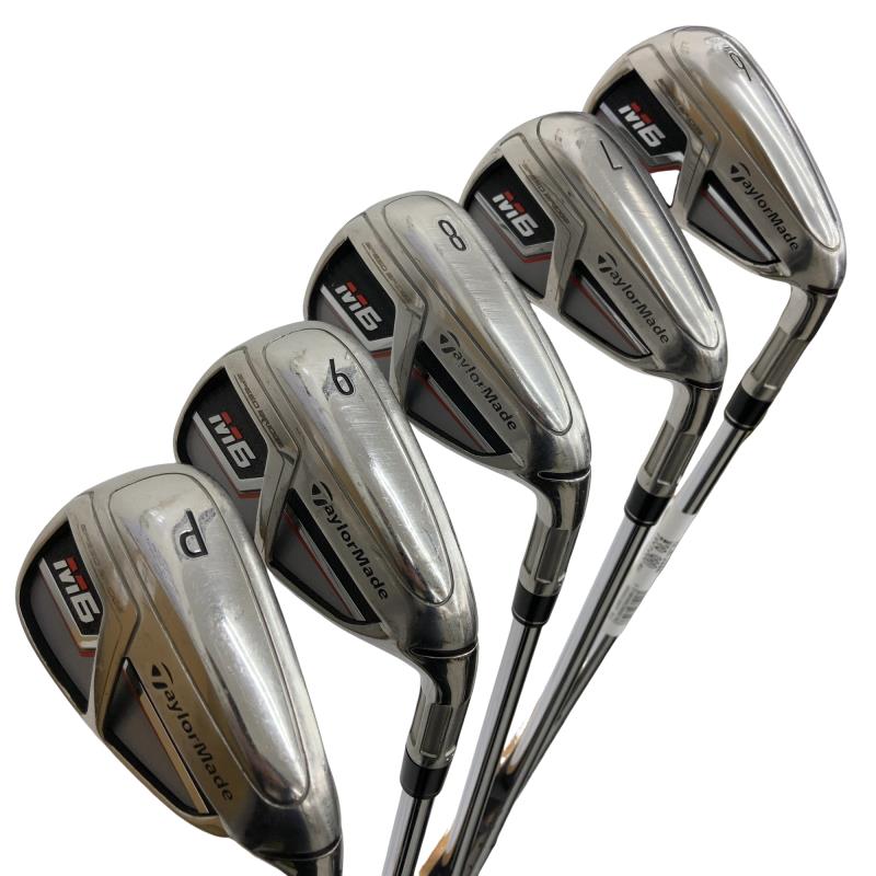 【中古】 テーラーメイド M6 6S アイアンセット IR RE-AX 85 STEEL (フレックスS) メンズ 男性用 右利き 右用 Cランク ゴルフクラブ