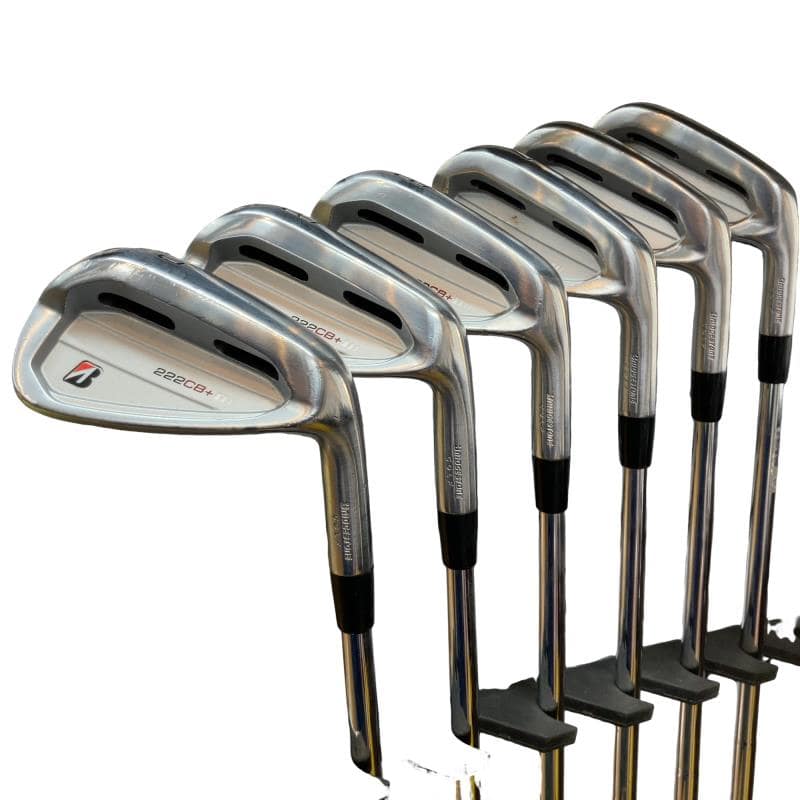 【中古】 ブリヂストン BRIDGESTONE 222CB+ 6S アイアン仕掛ける IR 完全無欠特注立て坑 (フレックスX) メンズ 成人男性用 右利き 右用 C価値づける ゴルフ野球クラブ