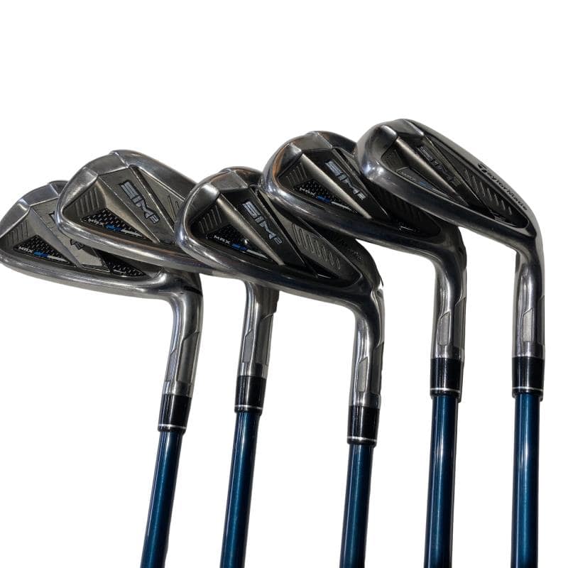 【中古】 テーラーメイド SIM2 MAX 5S アイアンセット IR TENSEI BLUE TM60(SIM2 IR) (フレックスS) メンズ 男性用 右利き 右用 Cランク ゴルフクラブ