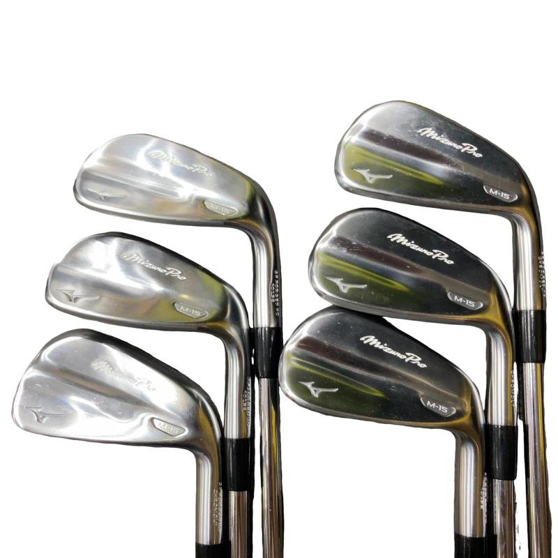 【中古】 ミズノ Mizuno Pro M-15 6S アイアン仕掛ける IR 完全無欠特注立て坑 (フレックスS) メンズ 成人男性用 右利き 右用 C序列付ける ゴルフ野球クラブ