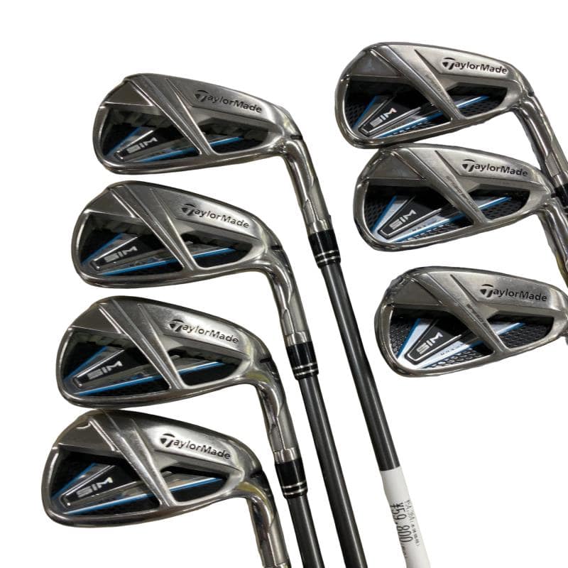 【中古】 テーラーメイド SIM MAX 7S アイアンセット IR TENSEI BLUE TM60(IR) (フレックスR) メンズ 男性用 右利き 右用 Cランク ゴルフクラブ｜ゴルフパートナー 中古クラブ店