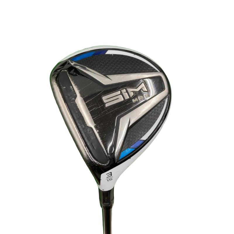 【中古】 テーラーメイド SIM MAX 3W レフティ フェアウェイウッド FW TENSEI BLUE TM50(FW) (フレックスS) メンズ 男性用 左利き レフティ 左用 Dランク ゴルフクラブ