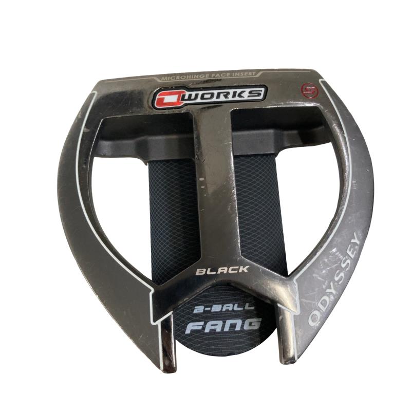 【中古】 オデッセイ O WORKS BLACK 2・BALL FANG S 33in パター PT スチール写真 (フレックス余分の物) メンズ 成人男性用 右利き 右用 C序列付ける ゴルフ野球クラブ