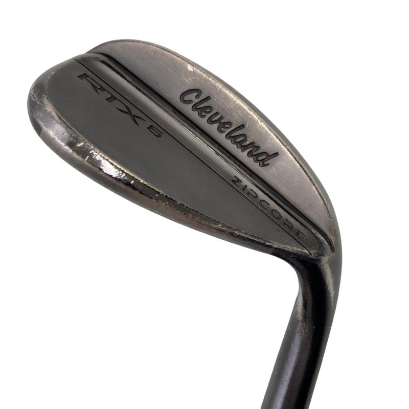【中古】 クリーブランド Cleveland RTX-6 ZIPCORE ブラックサテン 58°/10° MID ウェッジ WG リシャフト (フレックスその他) メンズ 男性用 右利き 右用 Dランク ゴルフクラブ