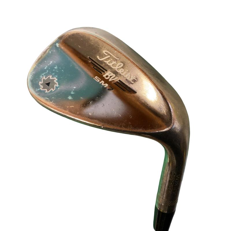 【中古】 タイトリスト VOKEY SPIN MILLED SM7 ブラッシュドスチール 56°/14°F ウェッジ WG Dynamic Gold (フレックスS) メンズ 成人男性用 右利き 右用 D位置づける ゴルフ野球クラブ