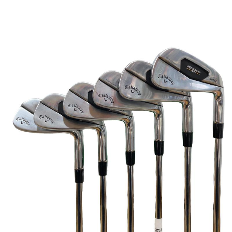 【中古】 キャロウェイ ROGUE ST PRO 6S アイアンセット IR Dynamic Gold 105 (フレックスS) メンズ 男性用 右利き 右用 Cランク ゴルフクラブ