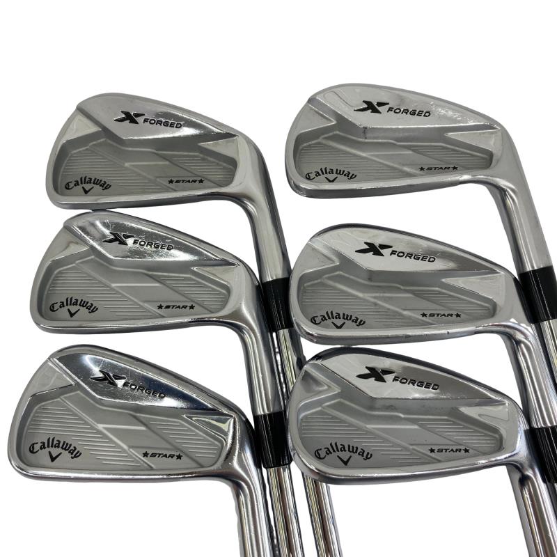 【中古】 キャロウェイ X FORGED STAR 6S アイアン仕掛ける IR リシャフト (フレックス余分の物) メンズ 成人男性用 右利き 右用 C価値づける ゴルフ野球クラブ