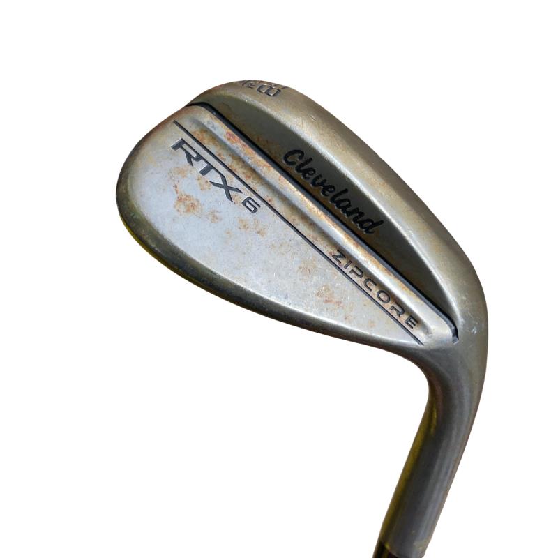 【中古】 クリーブランド Cleveland RTX-6 ZIPCORE ブラックサテン 58°/06° LOW ウェッジ WG 純正特注シャフト (フレックスその他) メンズ 男性用 右利き 右用 Dランク ゴルフクラブ