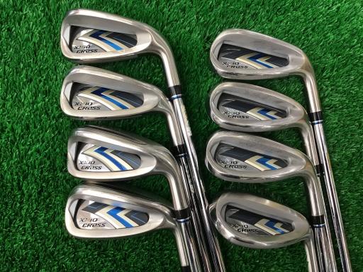 【中古】 ダンロップ XXIO CROSS(2021) 9S アイアンセット IR NS PRO 860GH D.S.T for XXIO (フレックスR) メンズ 男性用 右利き 右用 Cランク ゴルフクラブ