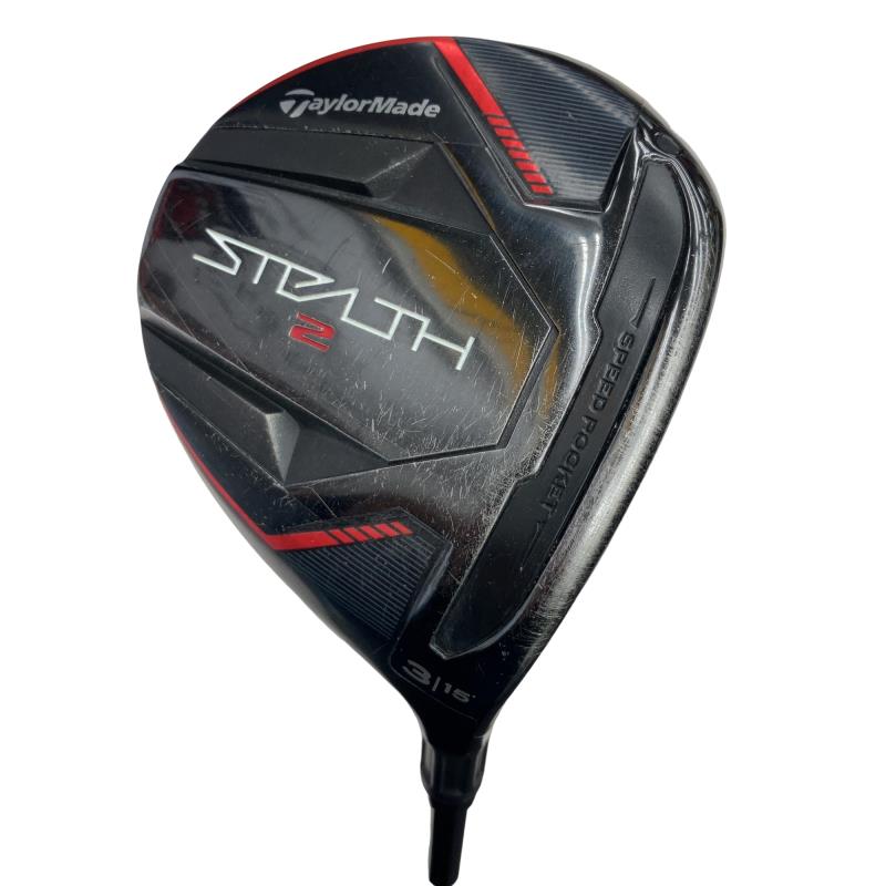 【中古】 テーラーメイド STEALTH2 3W フェアウェイウッド FW TENSEI RED TM50(STEALTH FW) (フレックスS) メンズ 男性用 右利き 右用 Cランク ゴルフクラブ
